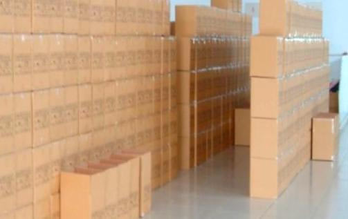 packed cartons